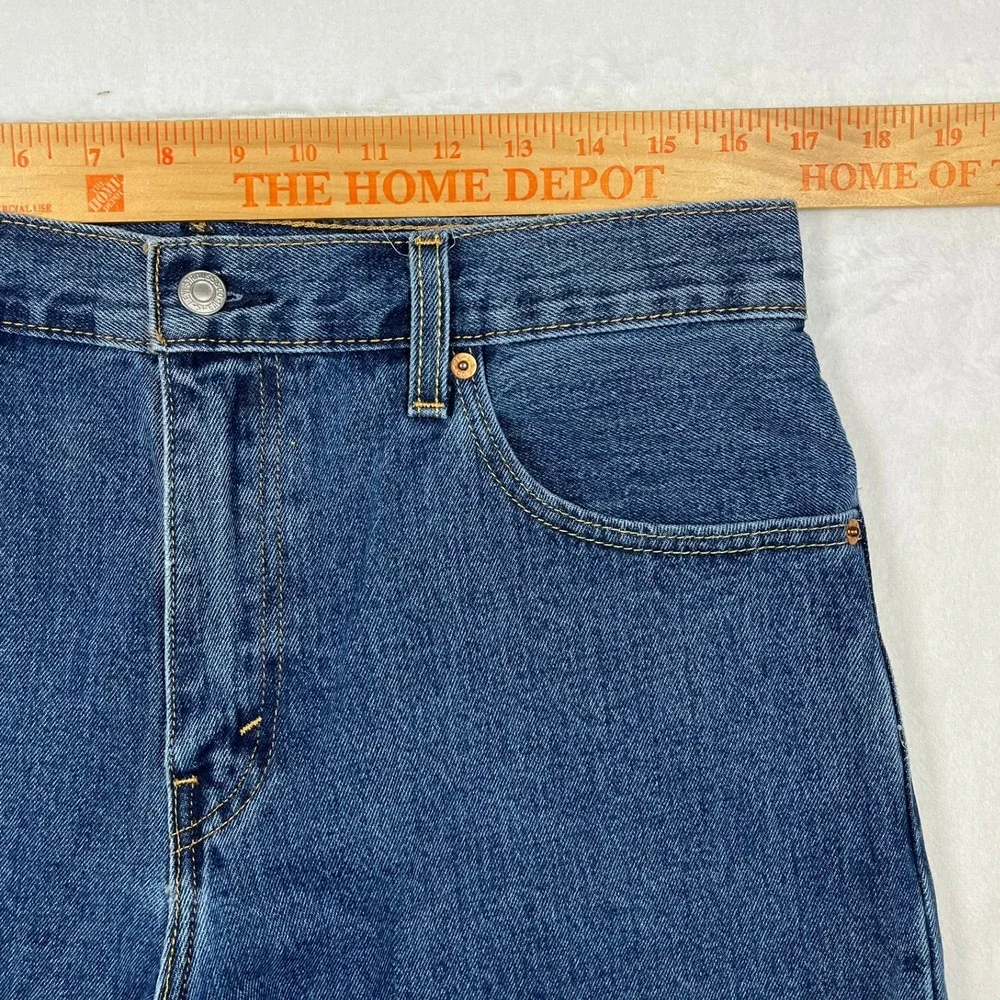 Levi's 517 Bootcut Jeans Mens 34x30 Blue Medium Wash Denim Cotton Classic